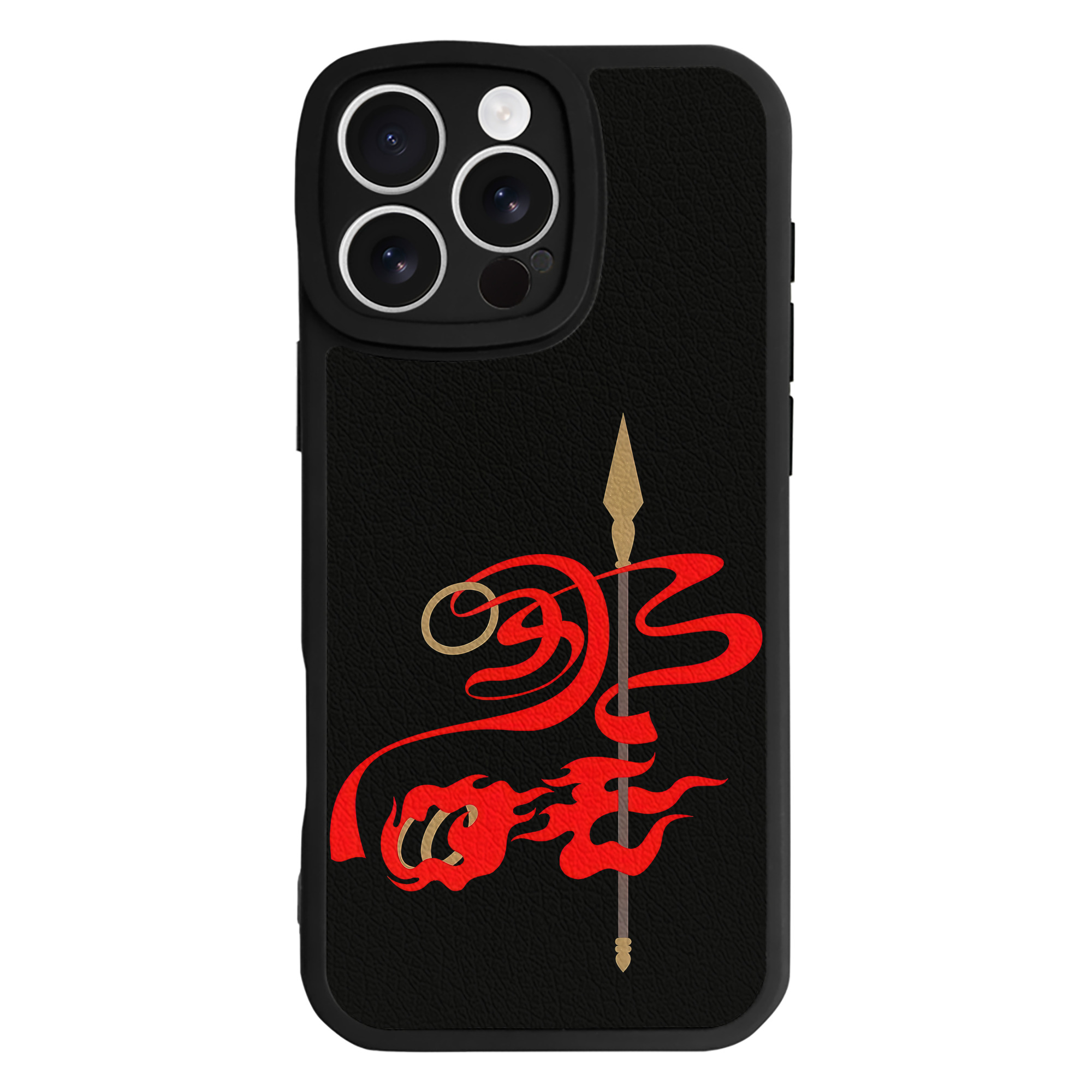 （画像用） Ne Zha 2 ナタ 魔童の大暴れ 【iPhone 16シリーズ対応】シリコンスマホケース（レザー調） 材質：シリコン